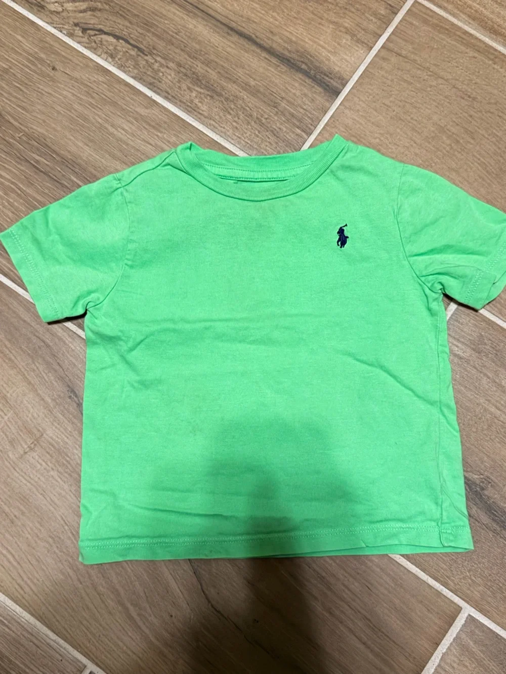 Ralph Lauren Bright Green Short Sleeve Crewneck Tee with Navy Pony